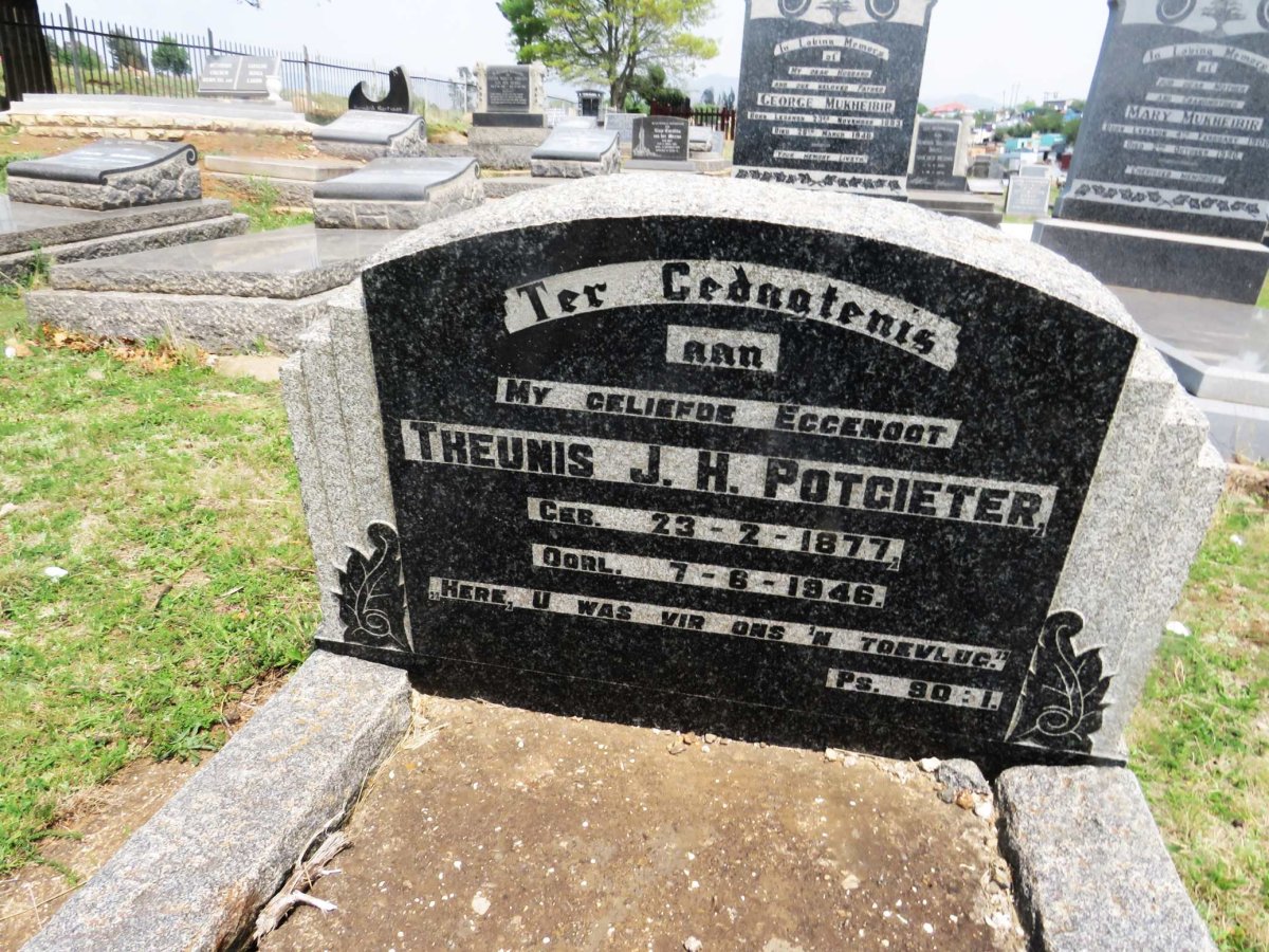POTGIETER Theunis J.H. 1877-1946