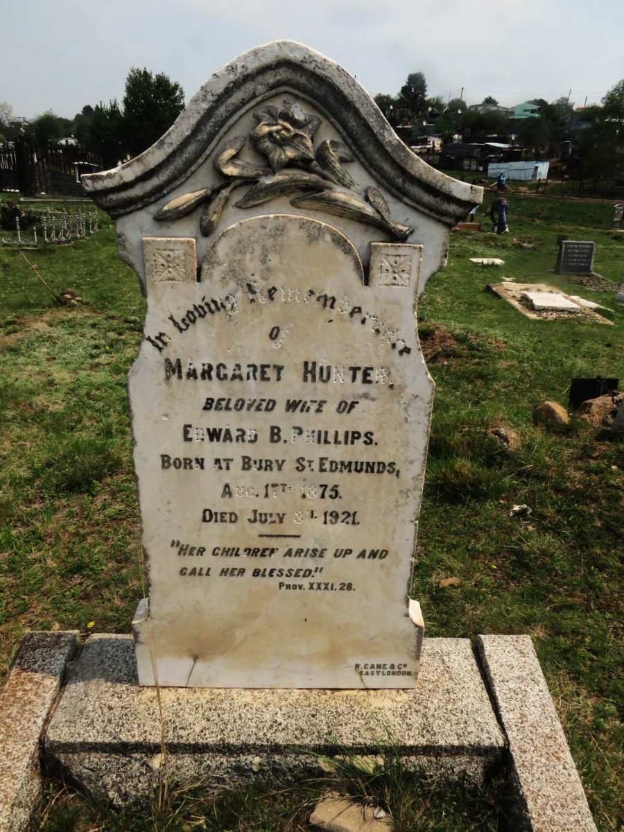 PHILLIPS Margaret Hunter 1875-1921