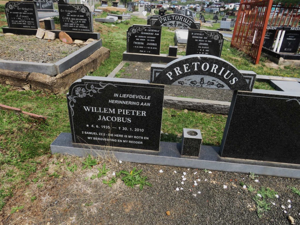 PRETORIUS Willem Pieter Jacobus 1935-2010