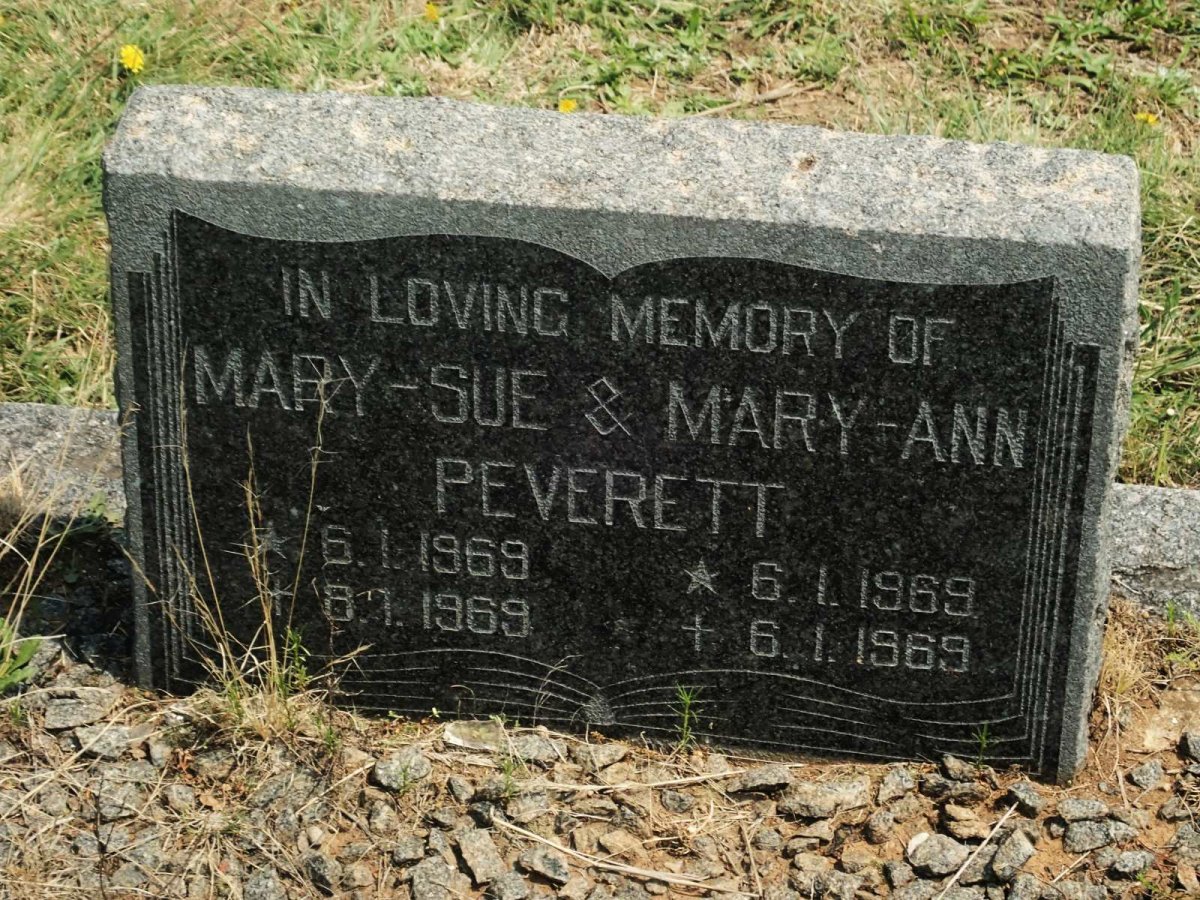 PEVERETT Mary-Sue 1969-1969 :: PEVERETT Mary-Ann 1969-1969
