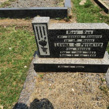 POTGIETER Levina C. nee KRUGER 1902-1945