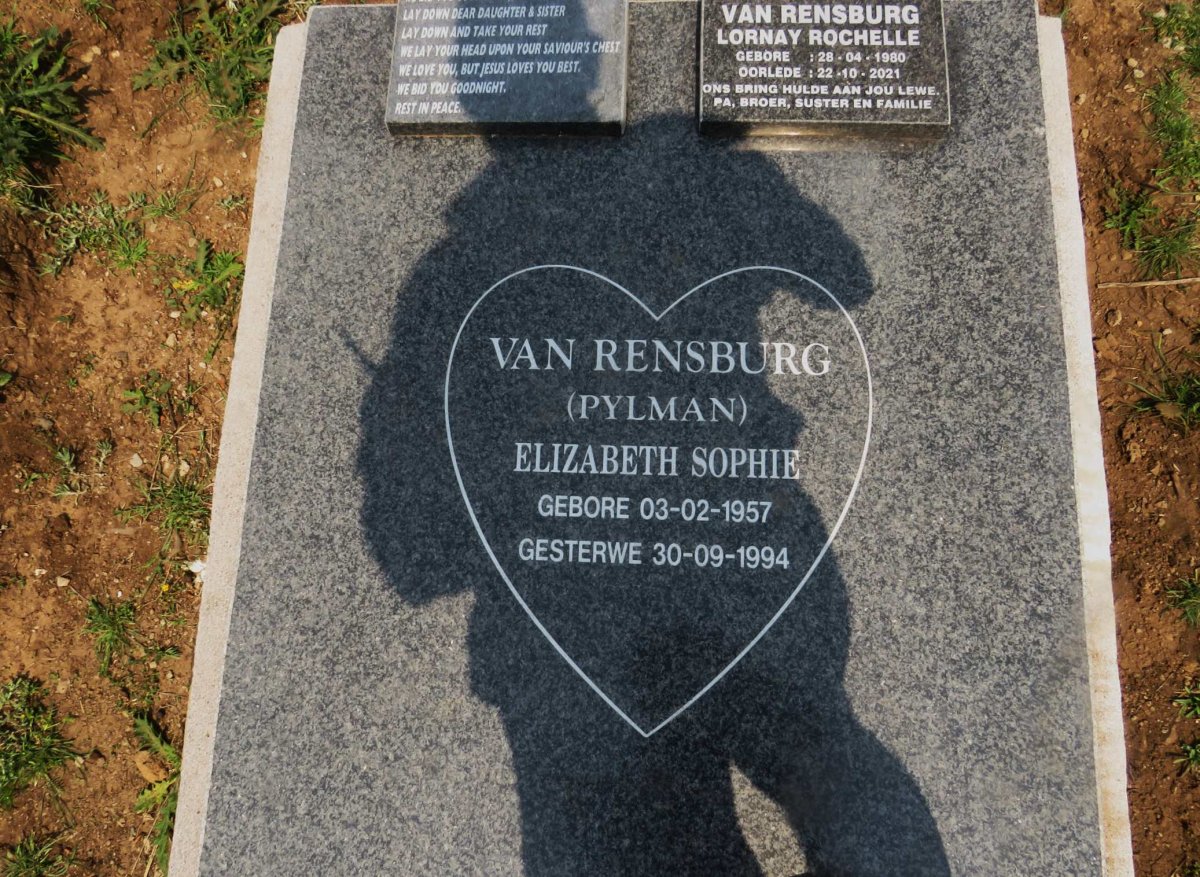 RENSBURG Elizabeth Sophie, van nee PYLMAN 1957-1994