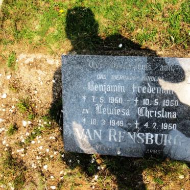 RENSBURG Lewiesa Christina, van 1949-1950 :: VAN RENSBURG Benjamin Fredeman 1950-1950