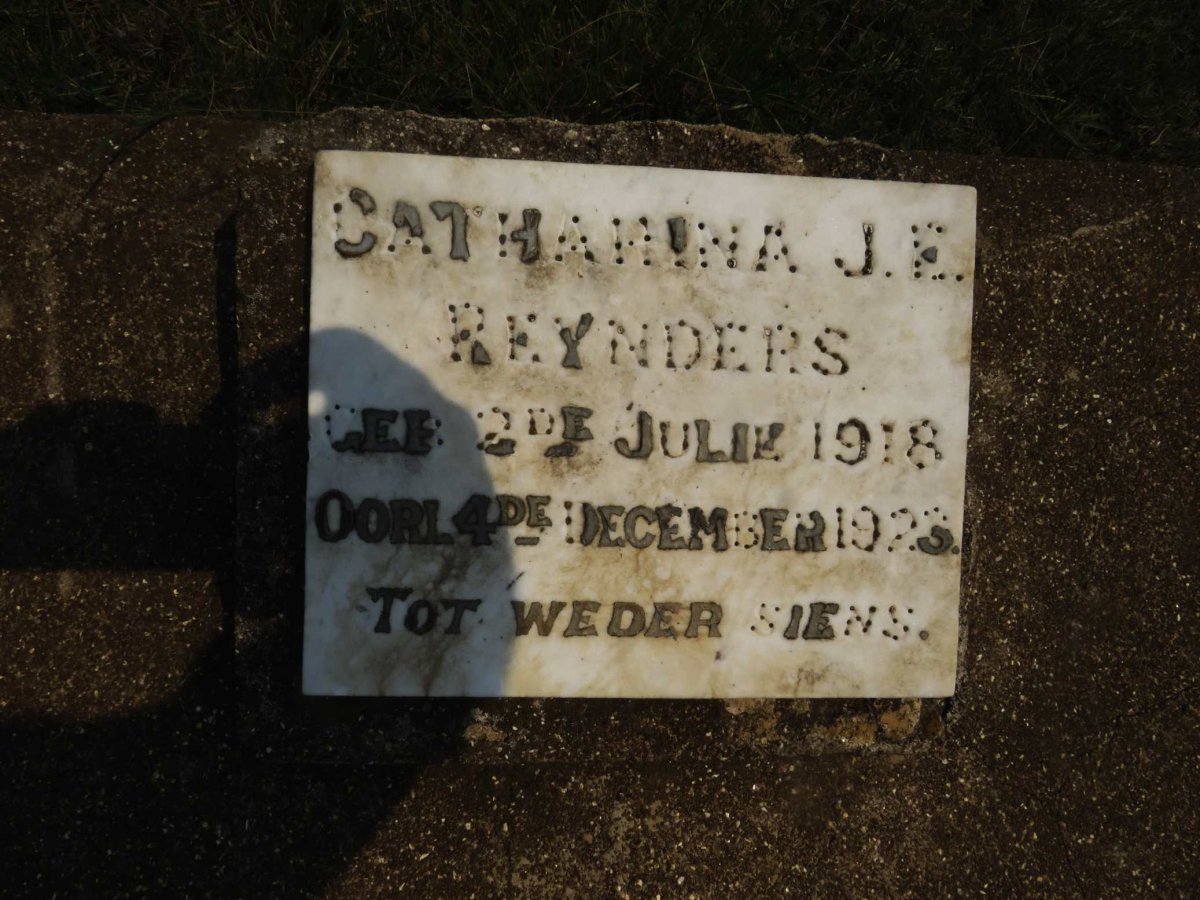 REYNDERS Catharina J.E. 1918-1923