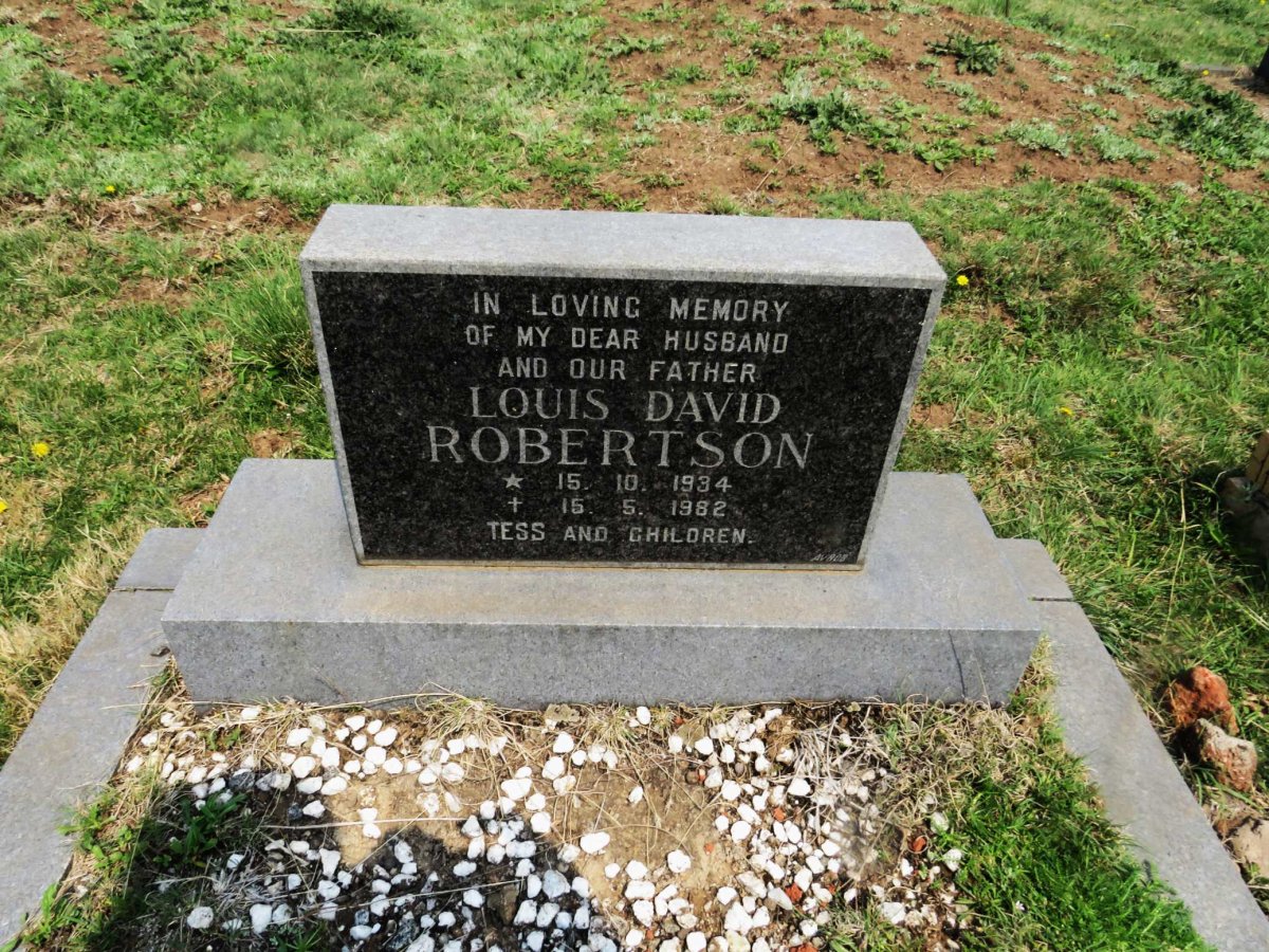 ROBERTSON Louis David 1934-1982