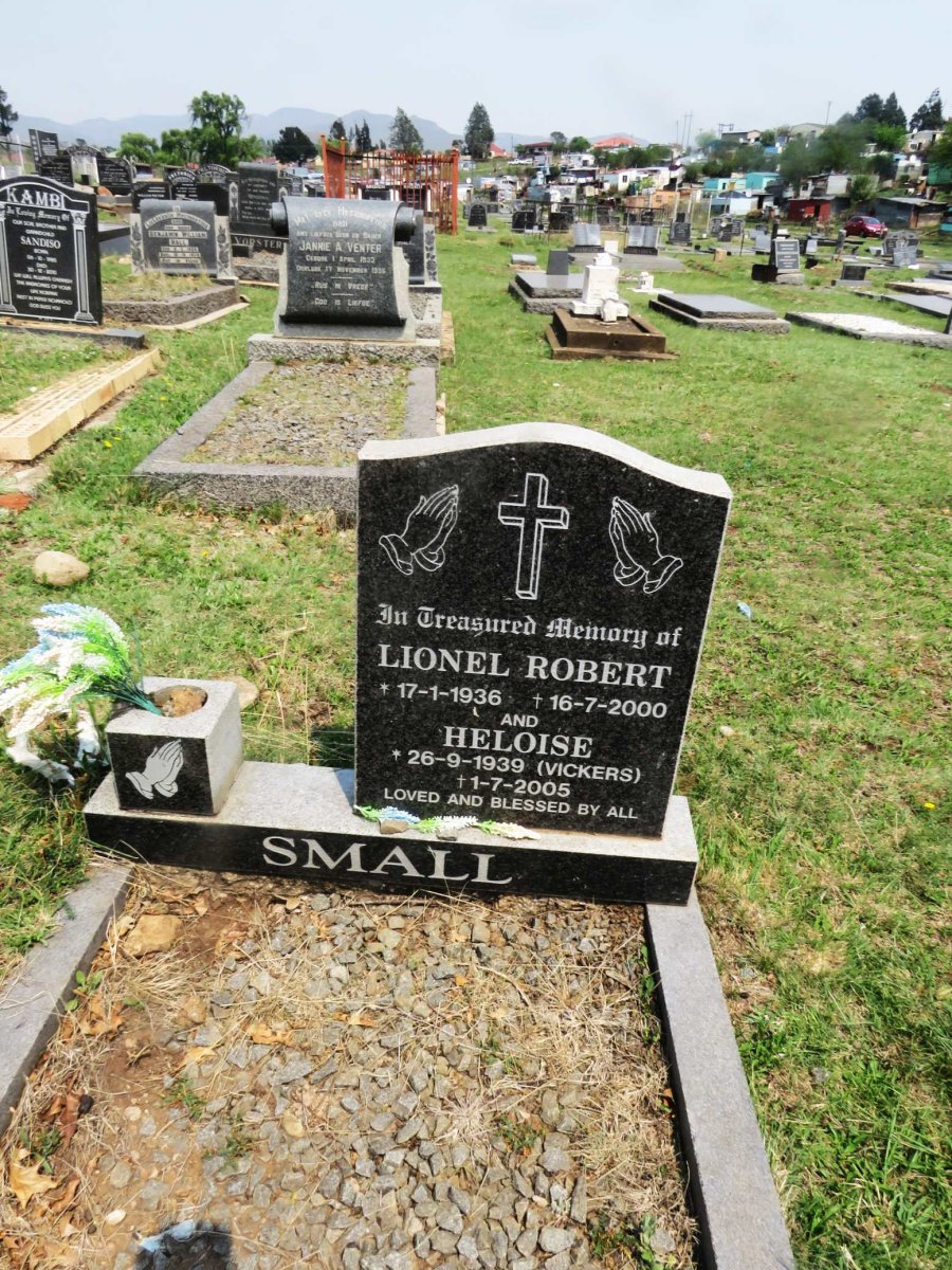 SMALL Lionel Robert 1936-2000 &amp; Heloise VICKERS 1939-2005