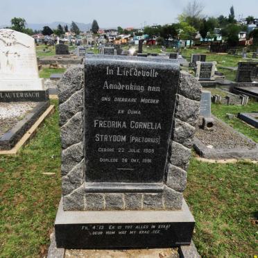 STRYDOM Fredrika Cornelia nee PRETORIUS 1908-1991