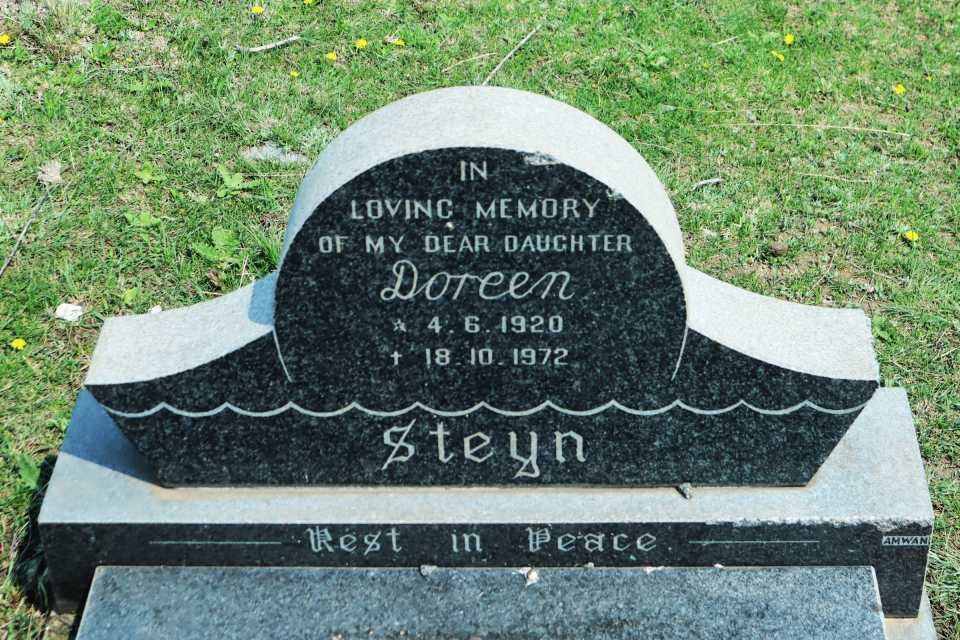 STEYN Doreen 1920-1972