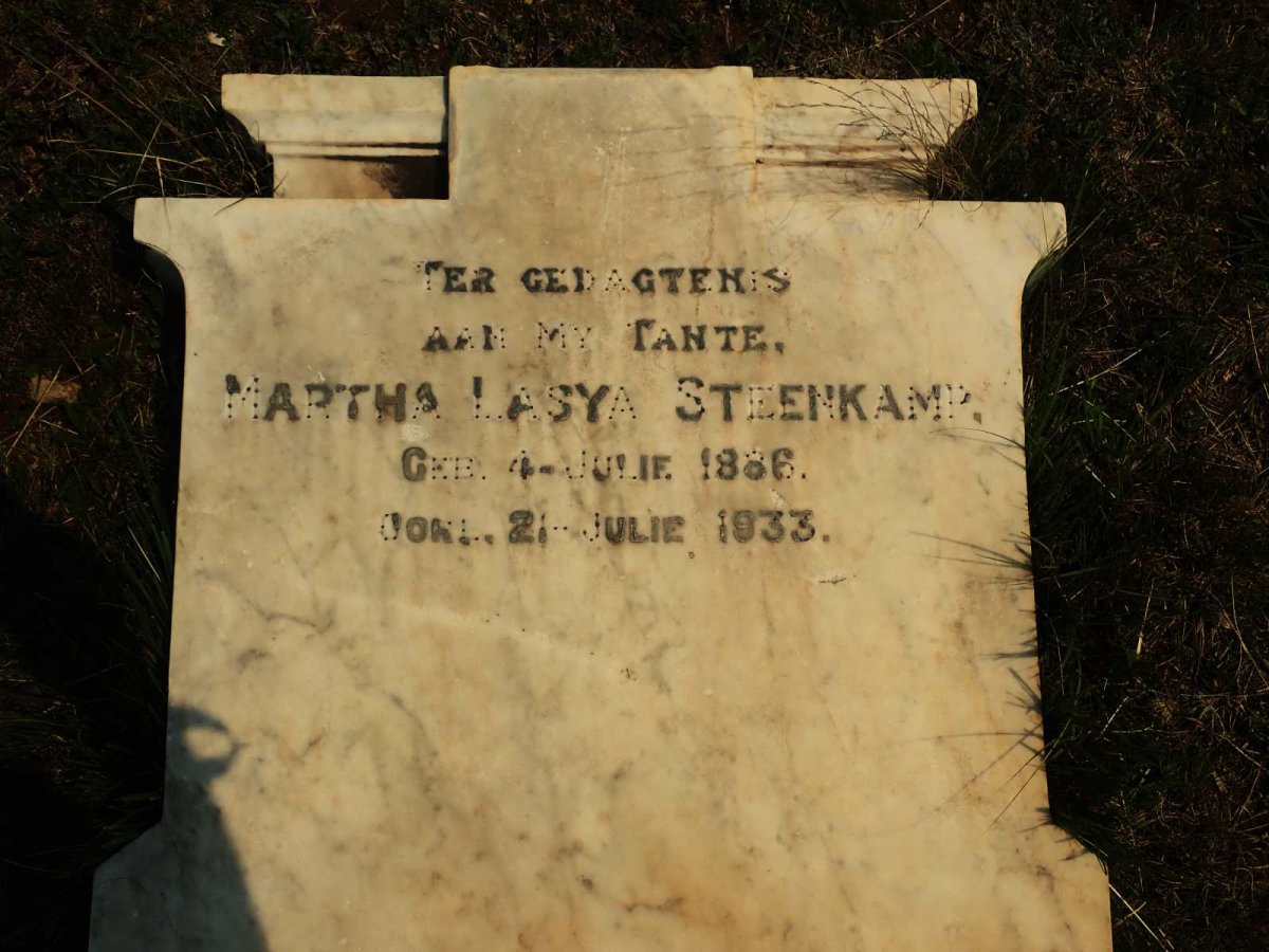 STEENKAMP Martha Lasya 1886-1933