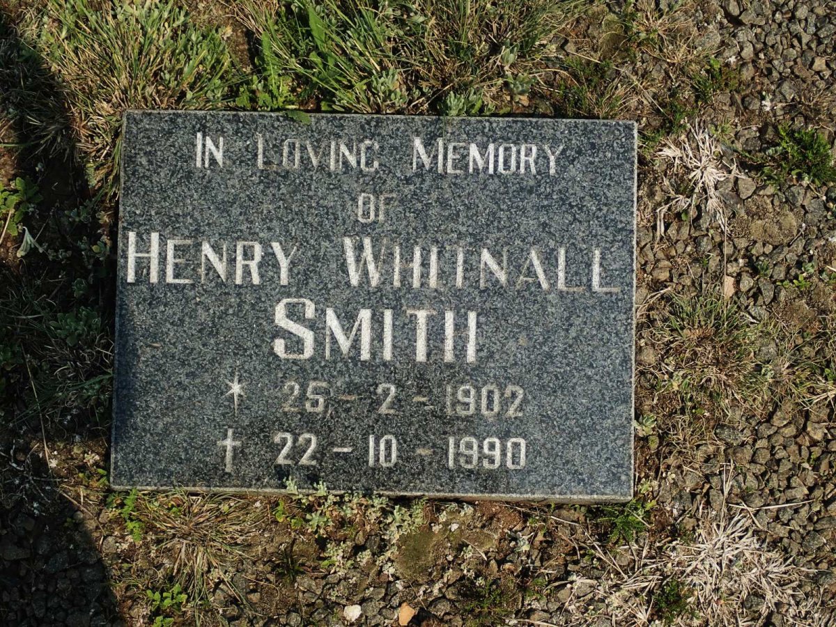 SMITH Henry Whitnall 1902-1990