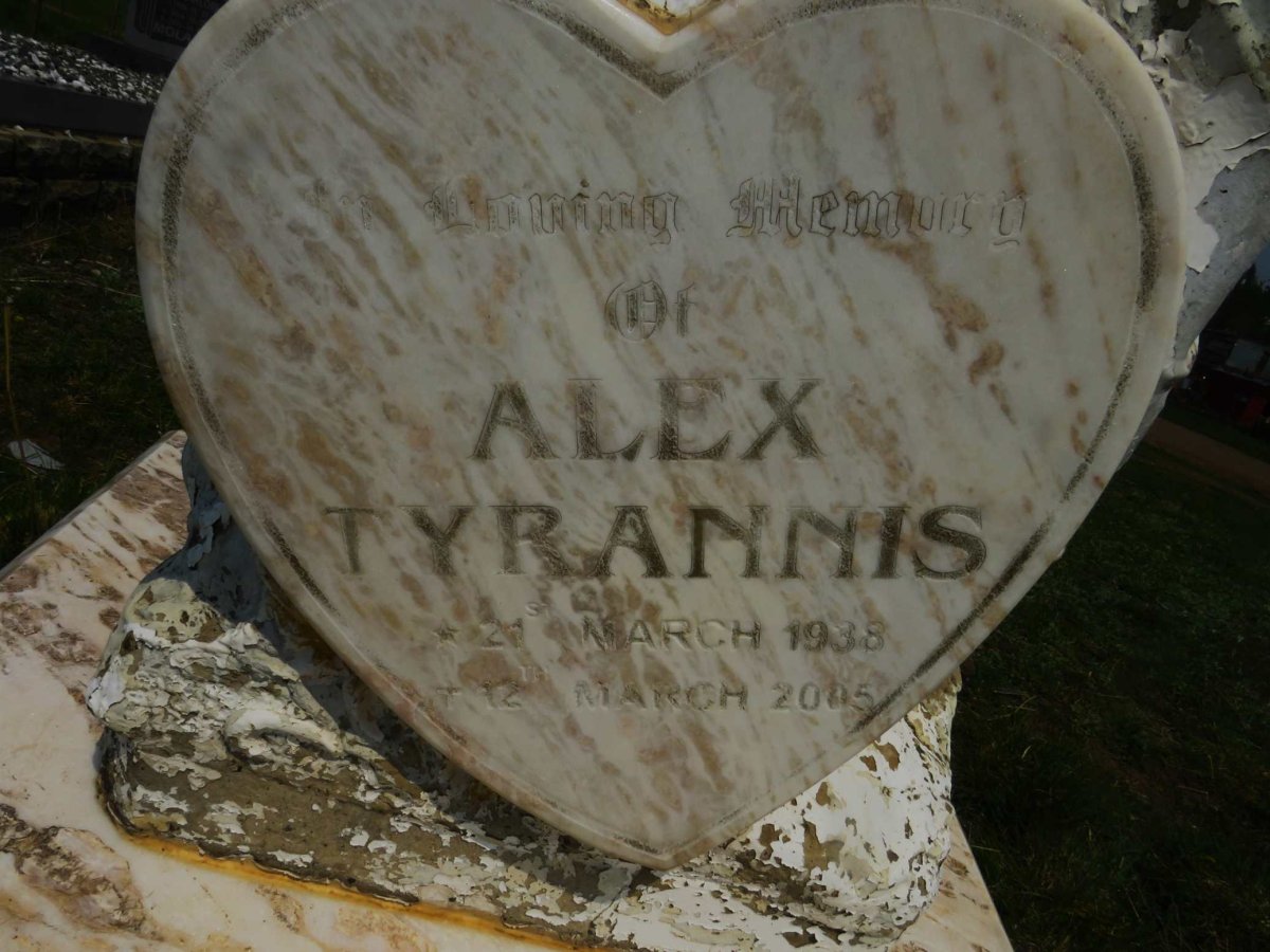 TYRANNIS Alex 1938-2005
