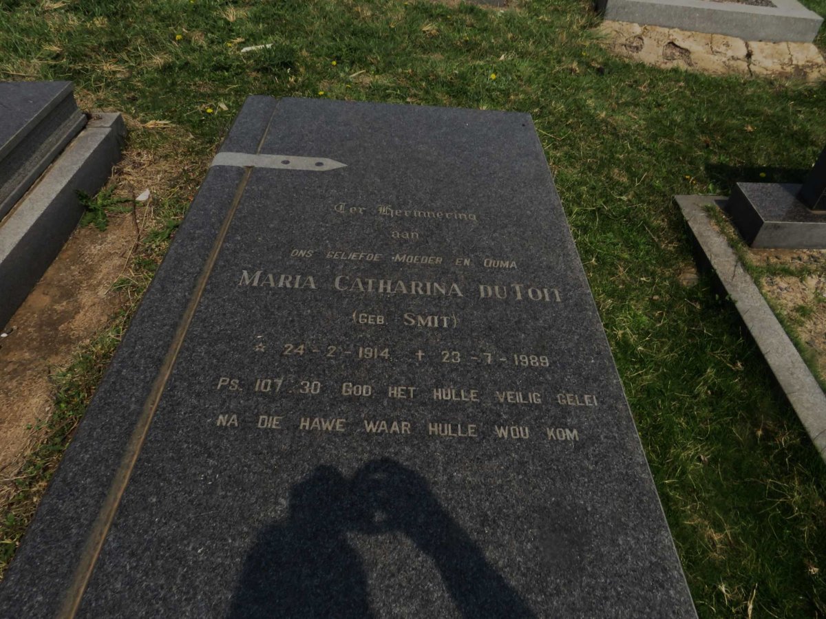 TOIT Maria Catharina, du nee SMIT 1914-1989
