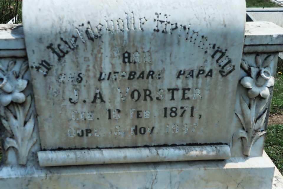 VORSTER J.A. 1871-1947