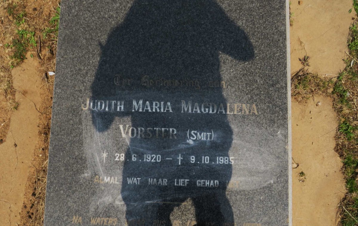 VORSTER Judith Maria Magdalena nee SMIT 1920-1985