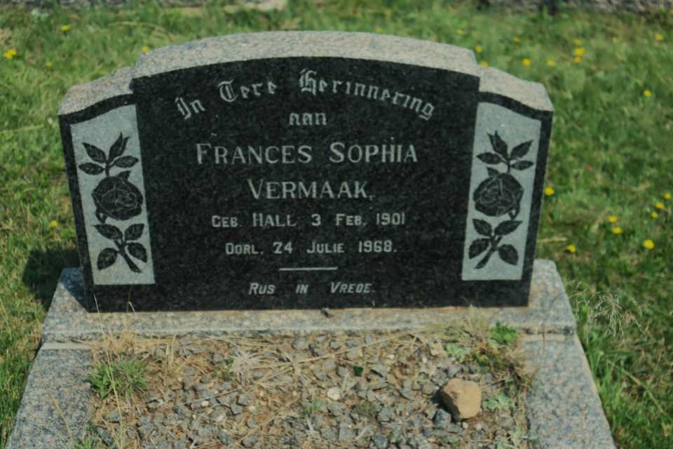 VERMAAK Frances Sophia 1901-1968