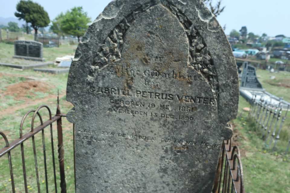 VENTER Gabriel Petrus 1851-1890