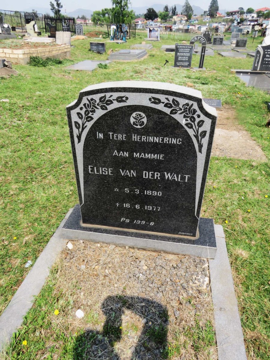WALT Elise, van der 1890-1977