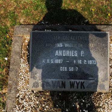 WYK Andries P., van 1887-1973