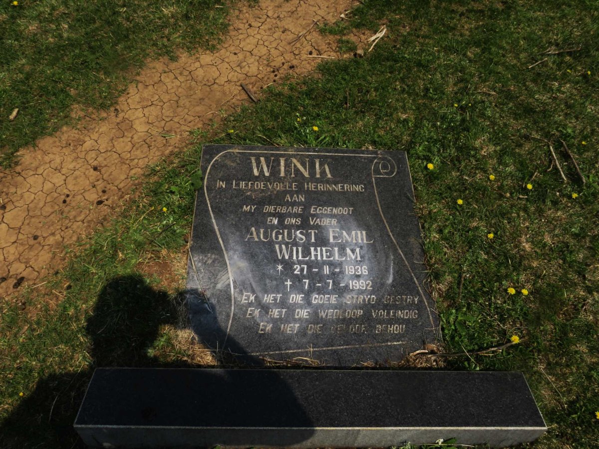WINK August Emil Wilhelm 1936-1992