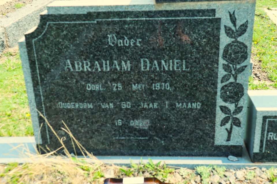 WANNENBURG Abraham Daniel -1970 &amp; Martha Magdelena -1969