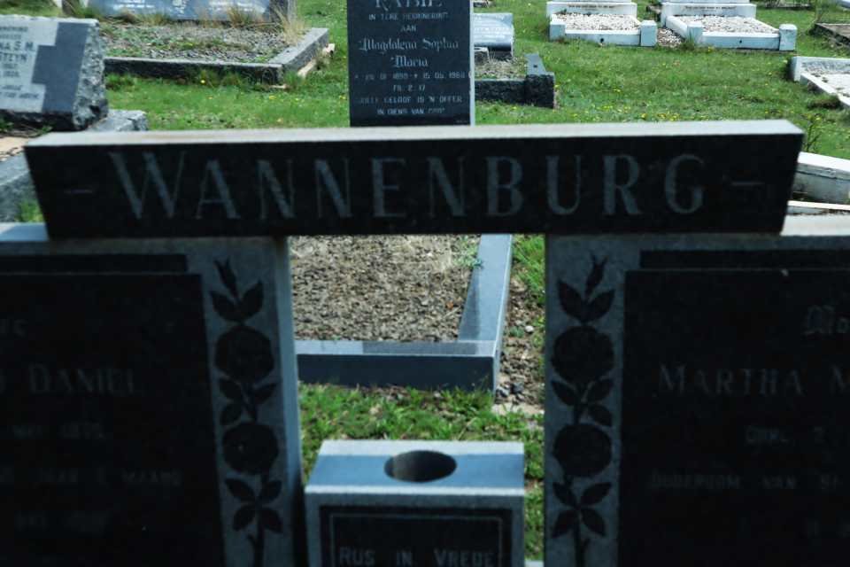 WANNENBURG Abraham Daniel -1970 &amp; Martha Magdelena -1969