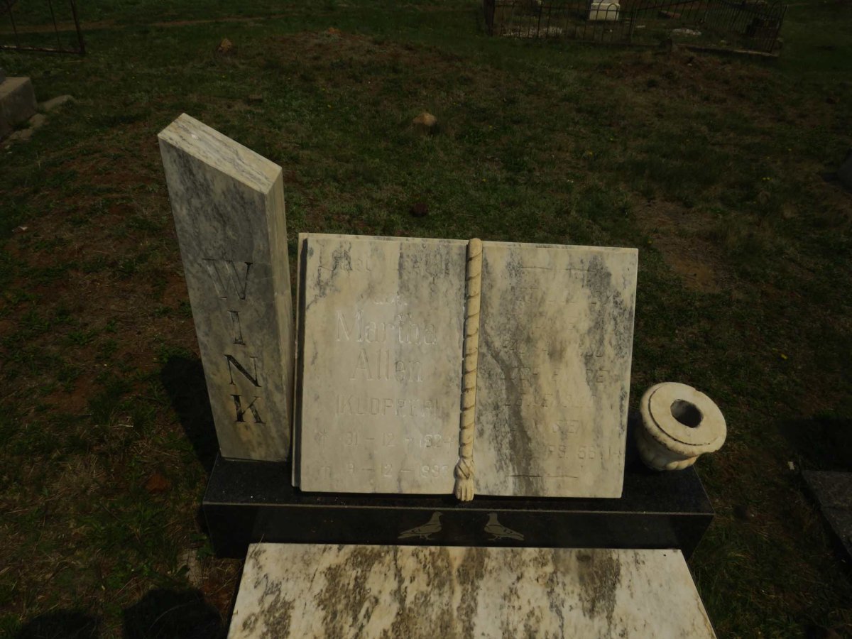 WINK Martha Allen nee KLOPPER 1924-1993