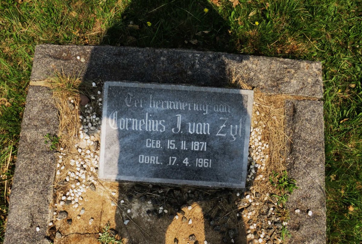 ZYL Cornelius J., van 1871-1961