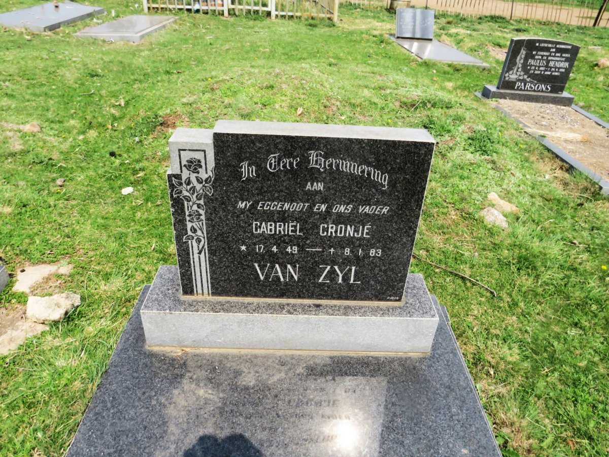 ZYL Gabriël Cronjé, van 1949-1983