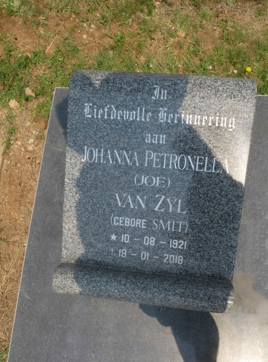 ZYL Johanna Petronella, van nee SMIT 1921-2018