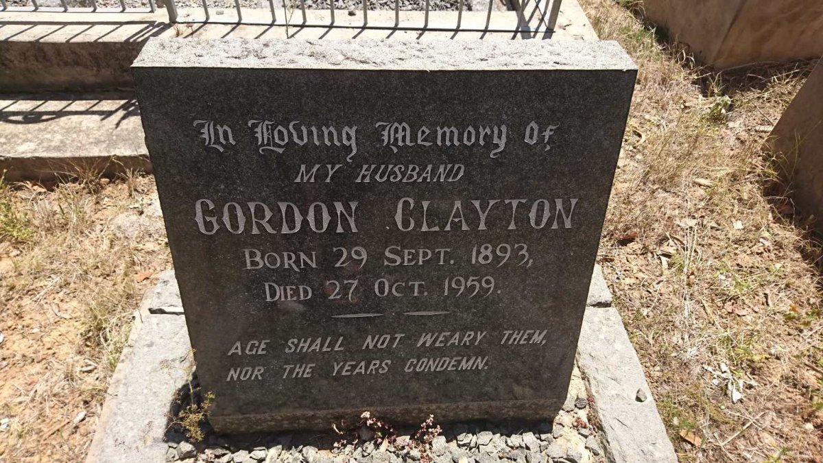 CLAYTON Gordon 1893-1959