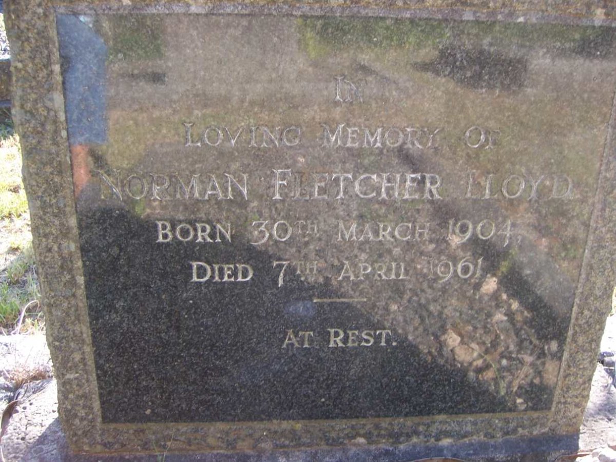 LLOYD Norman Fletcher 1904-1961