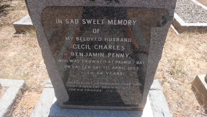 PENNY Cecil Charles Benjamin -1923
