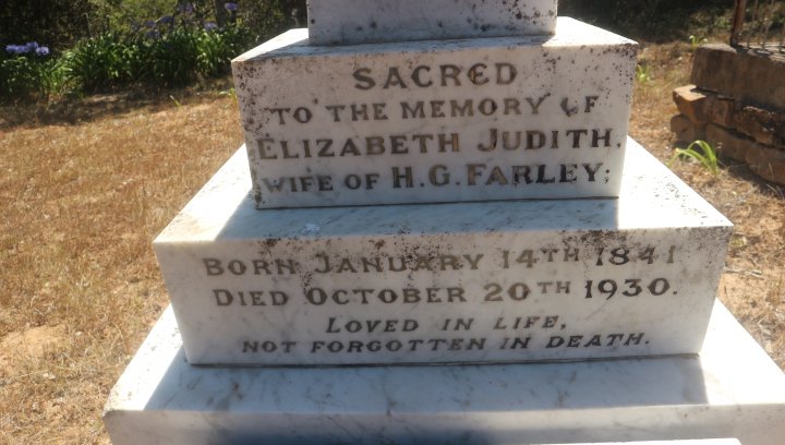 FARLEY Henry G. 1844-1931 &amp; Elizabeth Judith 1841-1930 