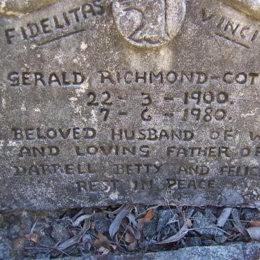 COTTON Gerald Richmond 1900-1980
