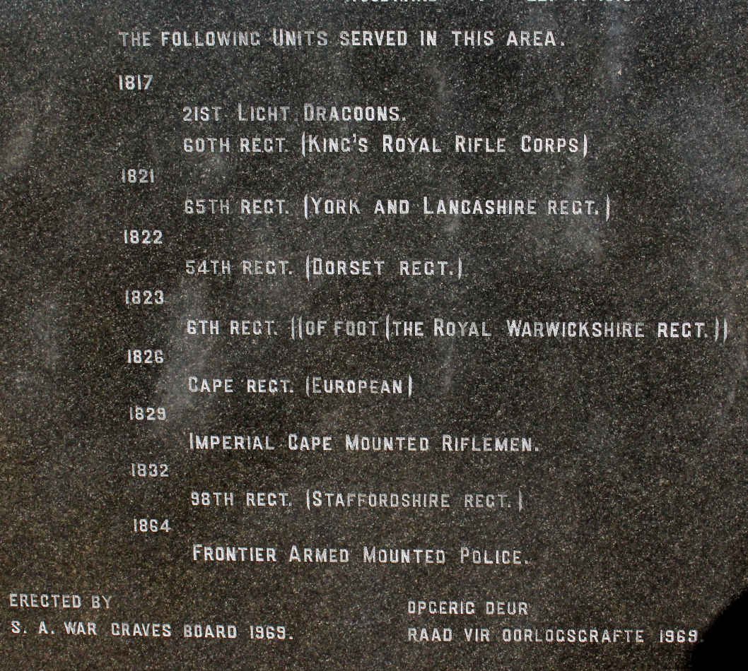 6. Frontier War Memorial 1817-1864 / Grensoorlog Gedenkteken 1817-1864