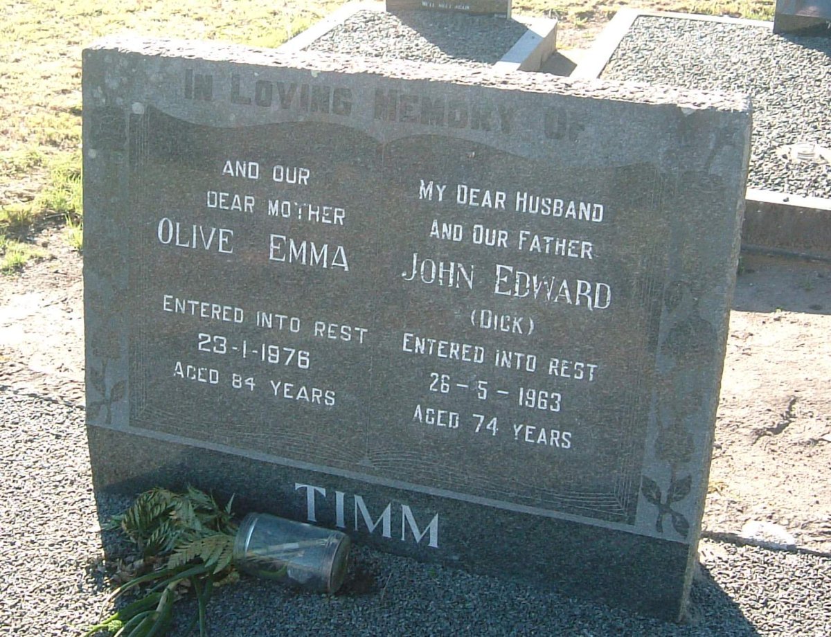 TIMM Olive Emma -1976 :: TIMM John Edward -1963