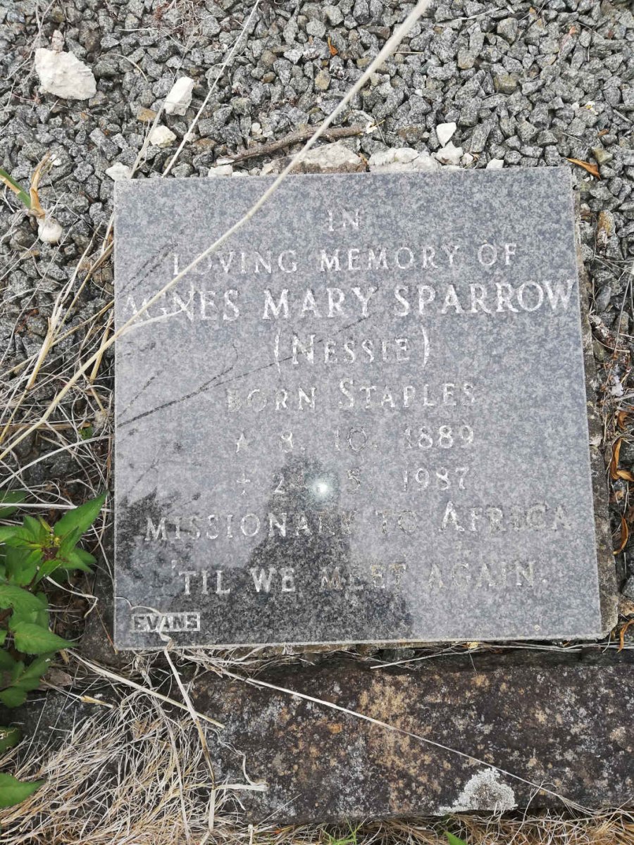 SPARROW Agnes Mary nee STAPLES 1889-1987