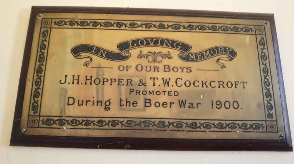 HOPPER J.H. -1900 :: COCKCROFT T.W. -1900