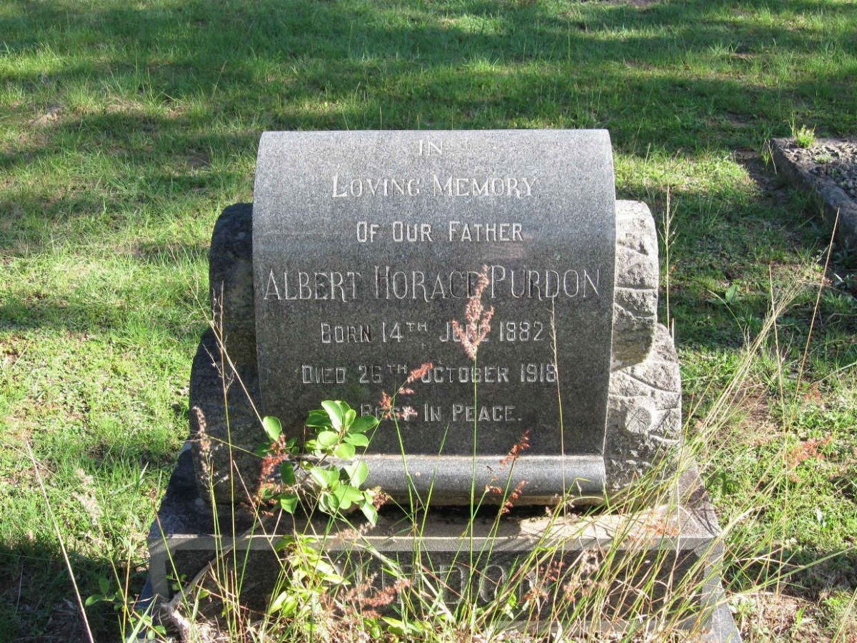 PURDON Albert Horace 1882-1918
