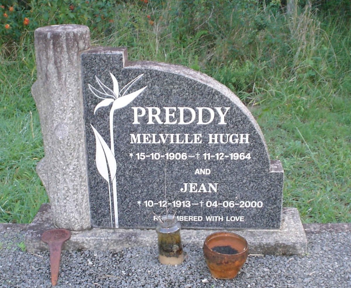 PREDDY Melville Hugh 1906-1964 &amp; Jean 1913-2000