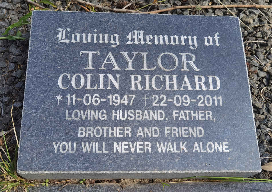TAYLOR Colin Richard 1947-2011