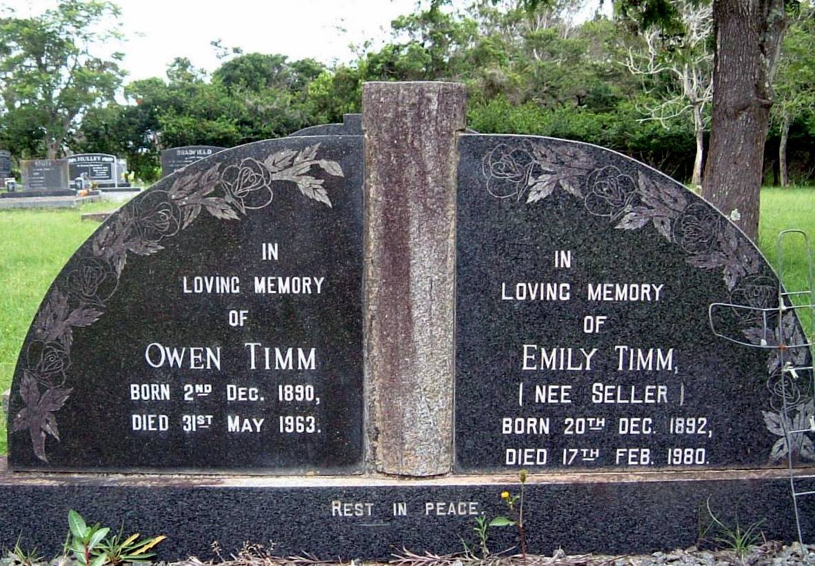 TIMM Owen 1890-1963 &amp; Emily SELLER 1892-1980