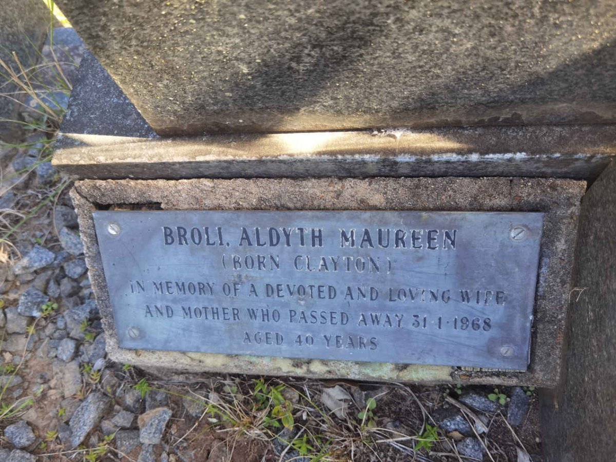 BROLI Aldyth Maureen nee CLAYTON -1868