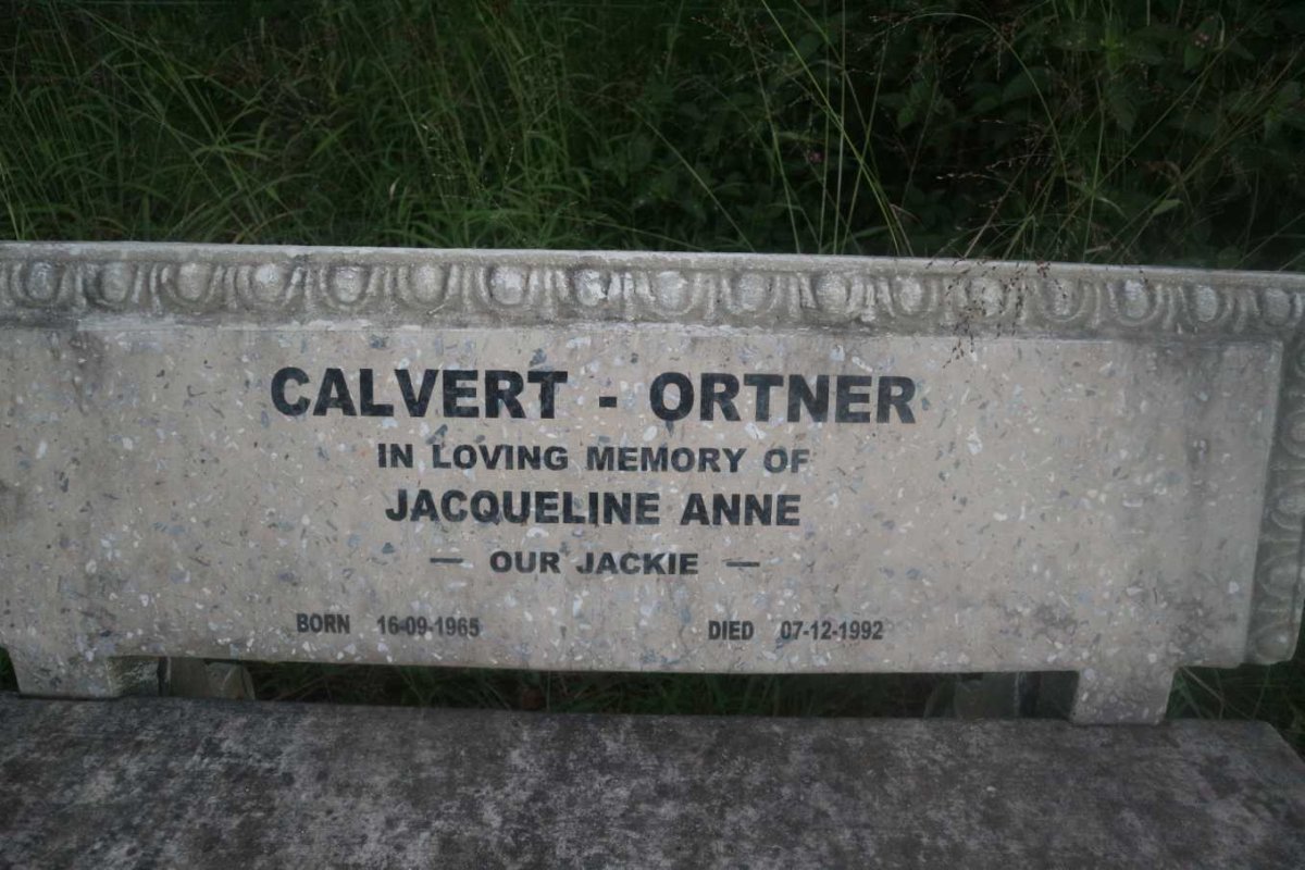 ORTNER Jacqueline Anne, CALVERT 1965-1992