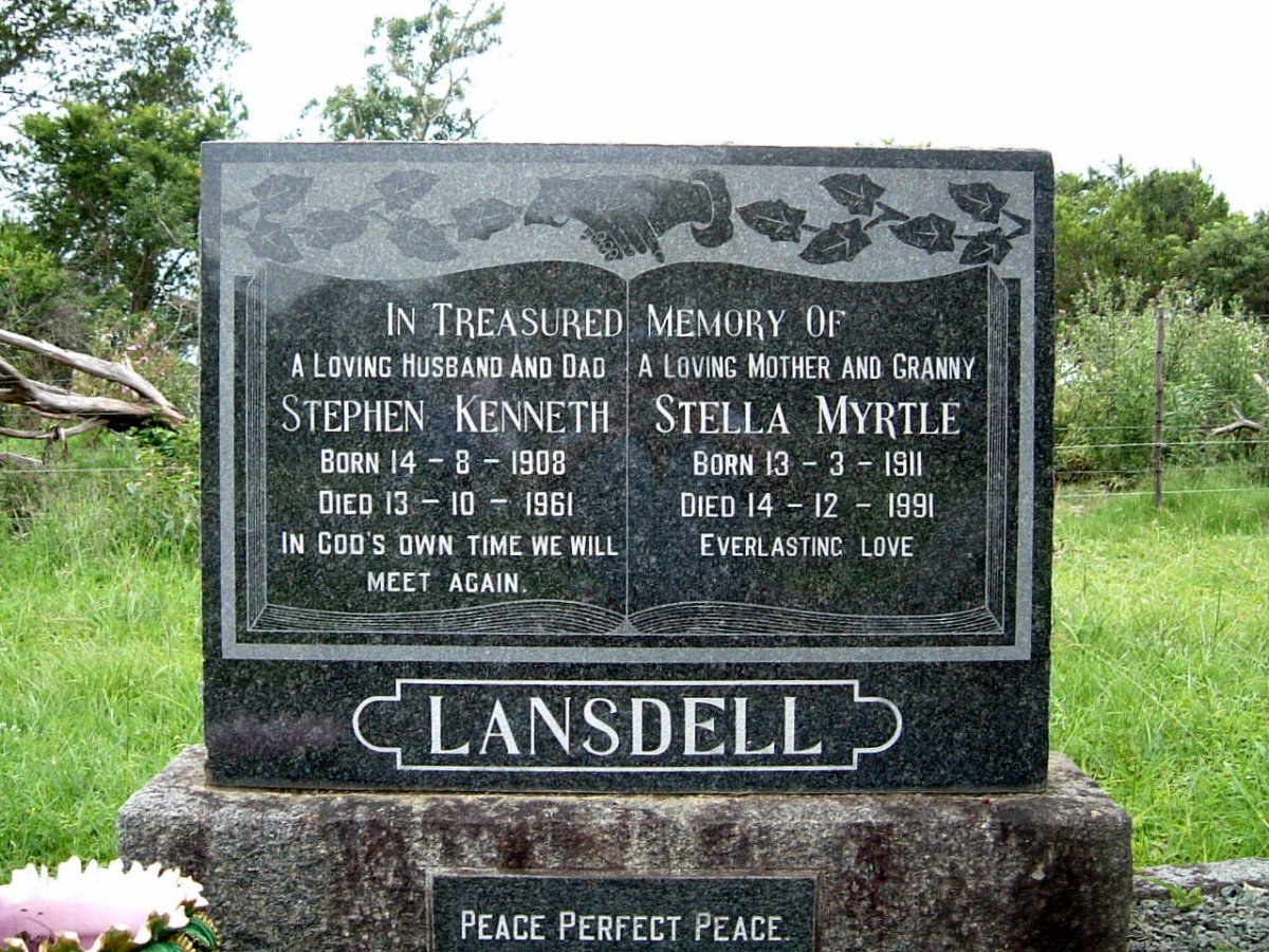 LANSDELL Stephen Kenneth 1908-1961 &amp; Stella Myrtle 1911-1991