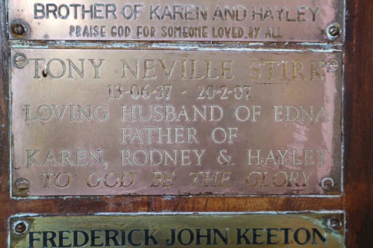 STIRK Tony Neville 1937-2007