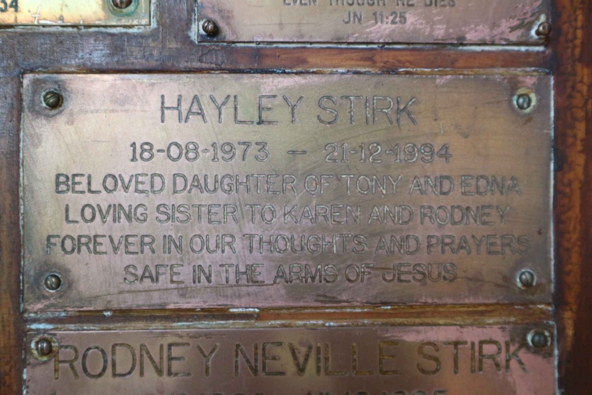 STIRK Hayley 1973-1994