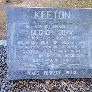 KEETON Becher Shaw 1947-1967