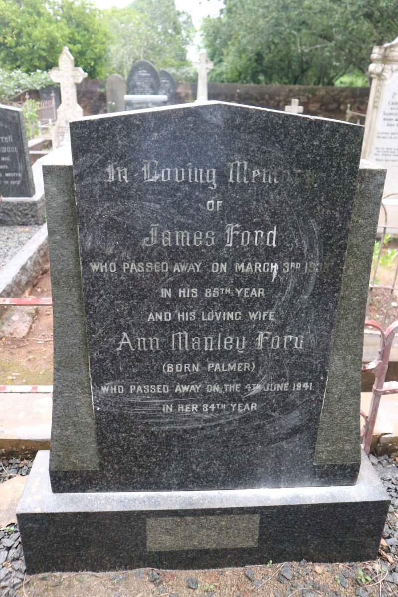 FORD James -1938 &amp; Ann Manley PALMER-1941