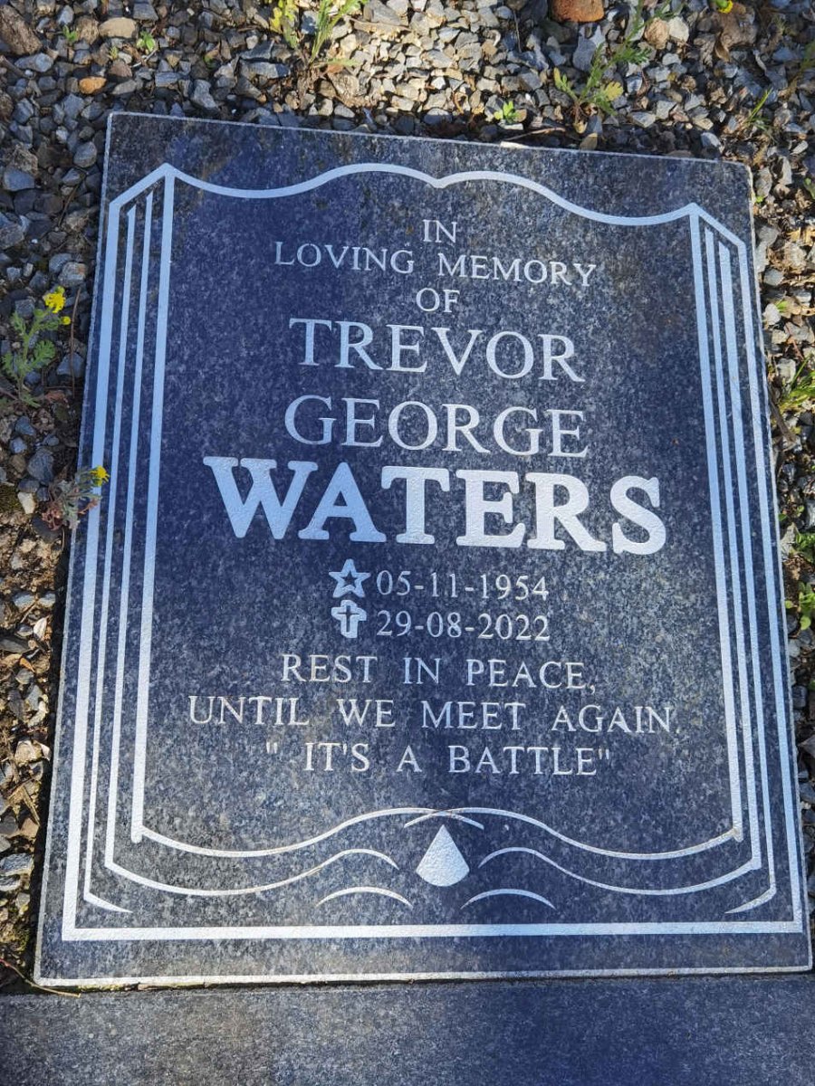 WATERS Trevor George 1954-2022